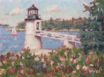 3-Marshall-Point-Rosa-Rugosa-9x12-linen-plein-air-DPW-2